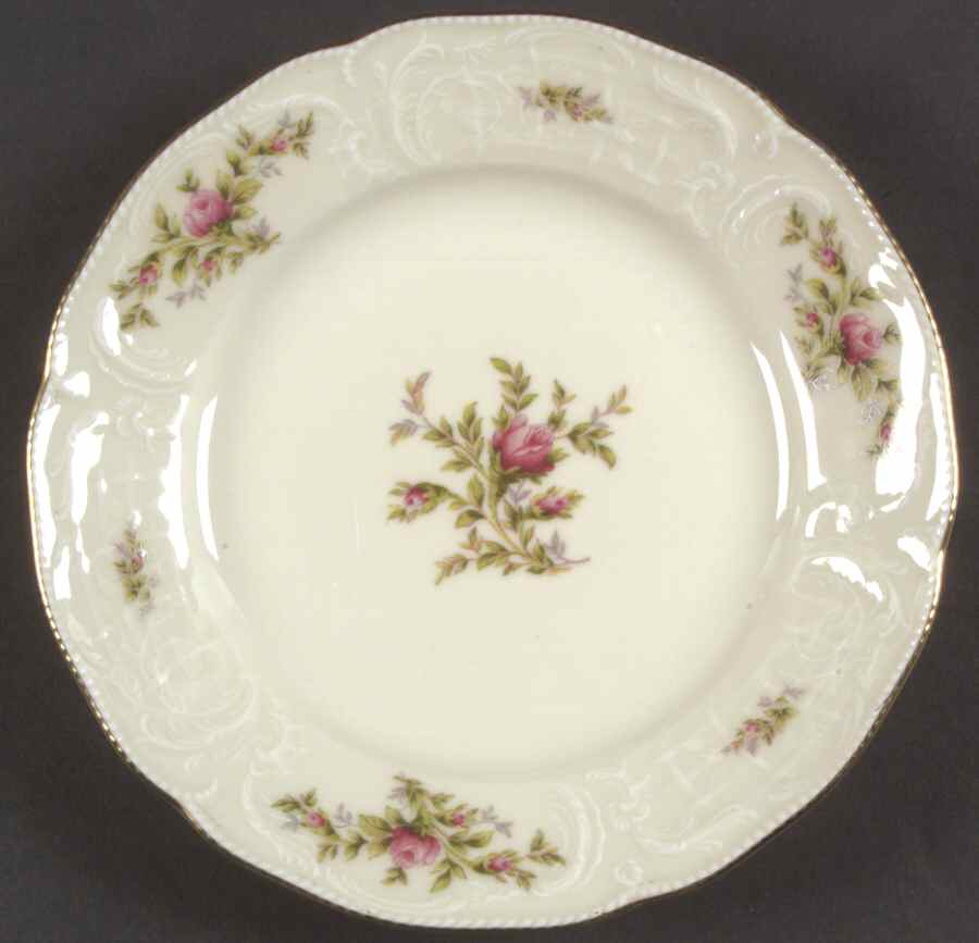 Sanssouci Rose Ivory (Gold Trim) Dessert/Pie Plate by Rosenthal - Continental-1