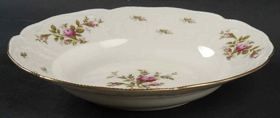 Sanssouci Rose Ivory (Gold Trim) Large Rim Soup Bowl by Rosenthal - Continental-1