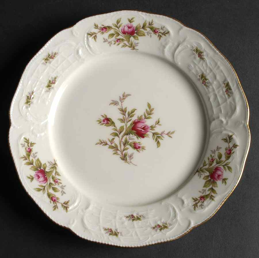 Sanssouci Rose Ivory (Gold Trim) Luncheon Plate by Rosenthal - Continental-1