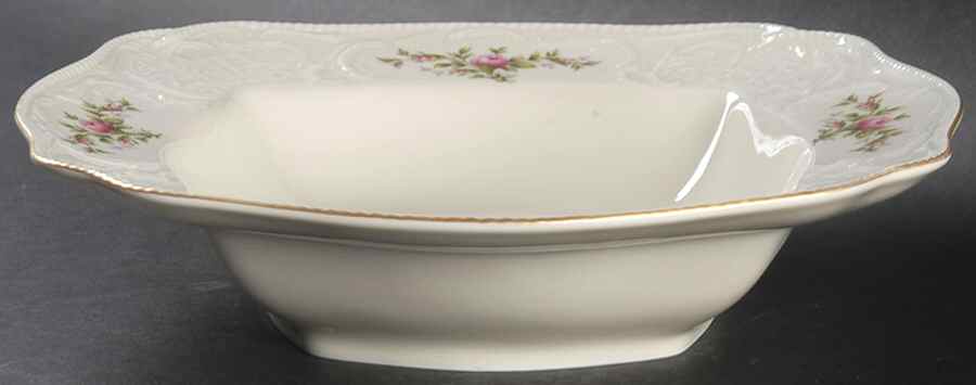 Sanssouci Rose Ivory (Gold Trim) 11" Square Vegetable Bowl by Rosenthal - Continental-1