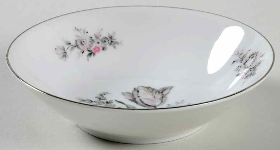 Sanssouci Rose (Platinum Trim) Fruit/Dessert (Sauce) Bowl by Rosenthal - Continental-1