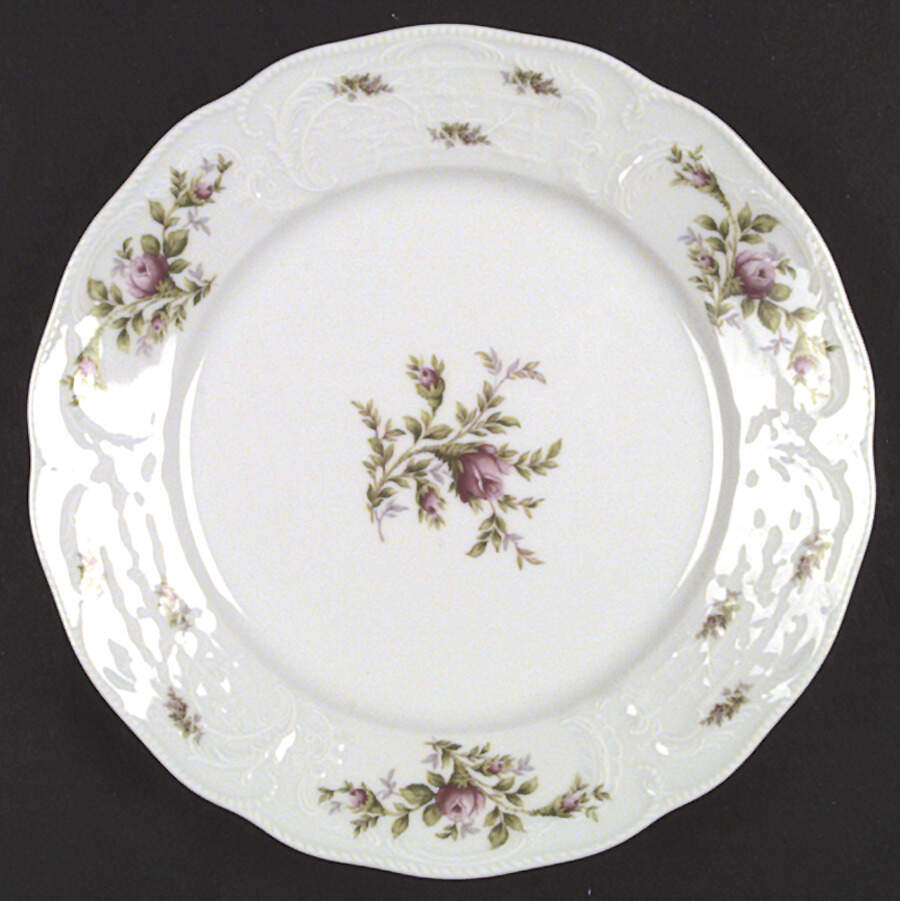 Sanssouci Rose (White, No Trim) Dinner Plate by Rosenthal - Continental-1
