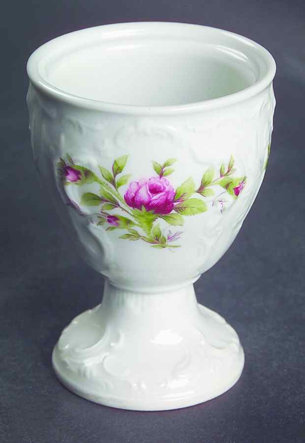 Sanssouci Rose (White, No Trim) Single Egg Cup by Rosenthal - Continental-1