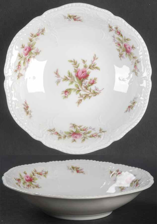 Sanssouci Rose (White, No Trim) Fruit/Dessert (Sauce) Bowl by Rosenthal - Continental-1