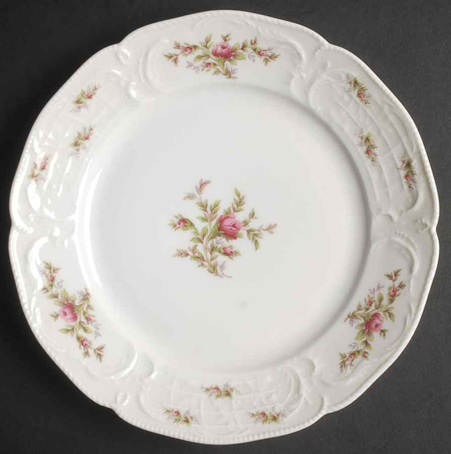 Sanssouci Rose (White, No Trim) Salad Plate by Rosenthal - Continental-1