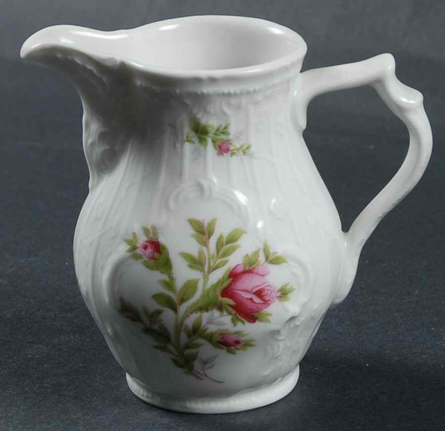 Sanssouci Rose (White, No Trim) Mini Creamer by Rosenthal - Continental-1