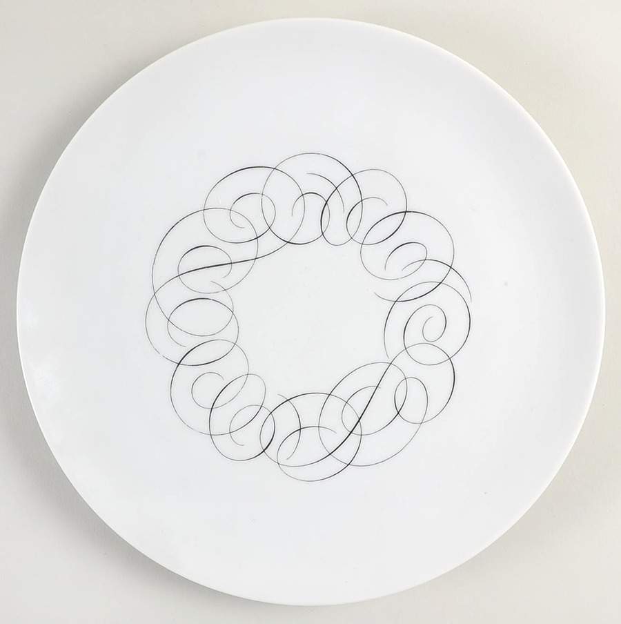 Script Dinner Plate by Rosenthal - Continental-1