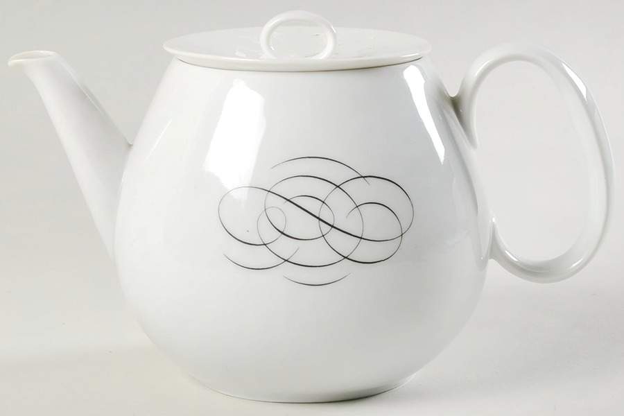 Script Teapot & Lid by Rosenthal - Continental-1