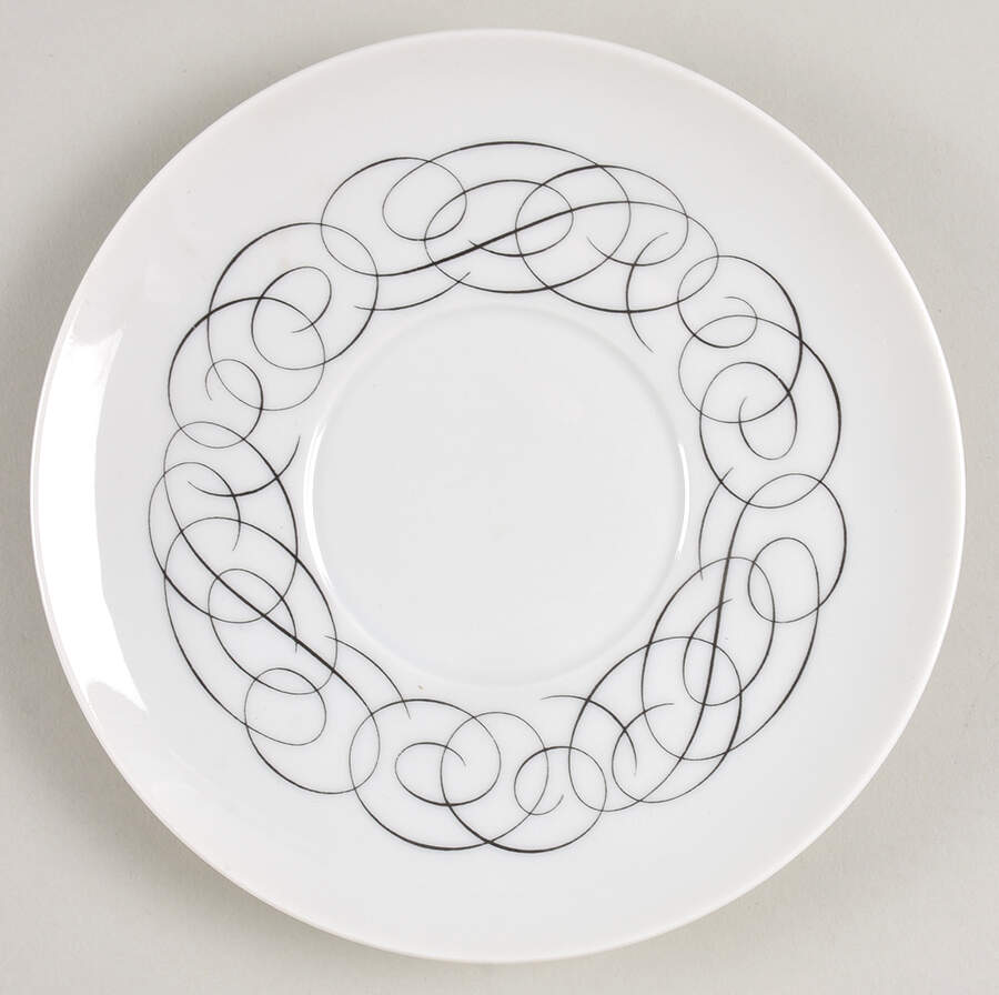 Script Saucer for Cream Soup Bowl by Rosenthal - Continental-1