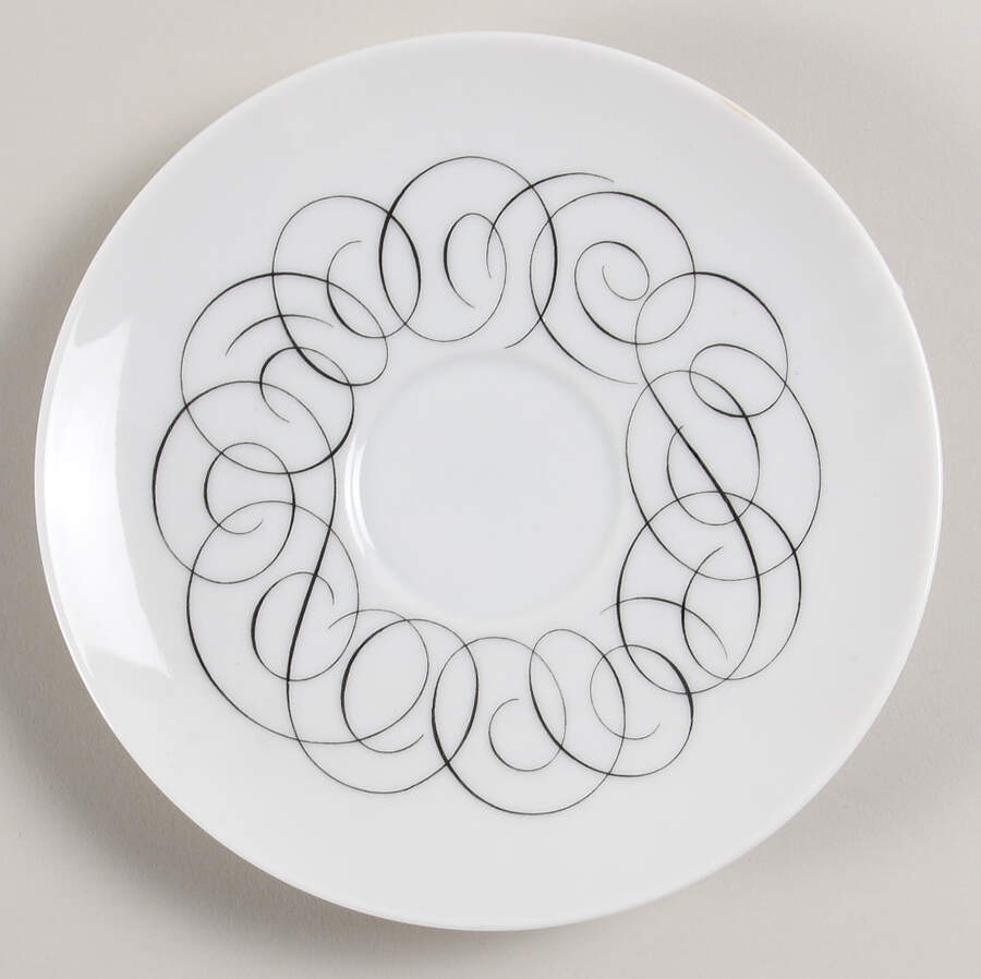 Script Saucer for Flat Cup by Rosenthal - Continental-1