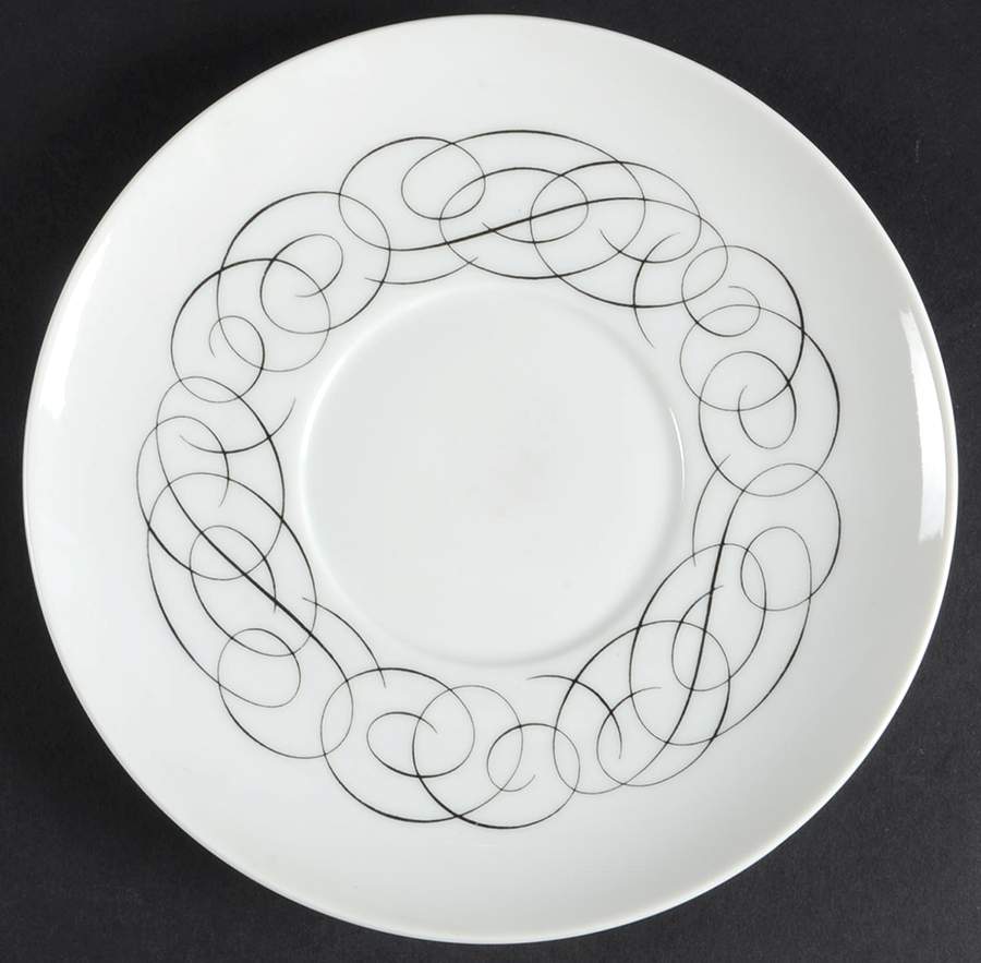 Script Saucer for Cream Soup/Cereal Bowl by Rosenthal - Continental-1