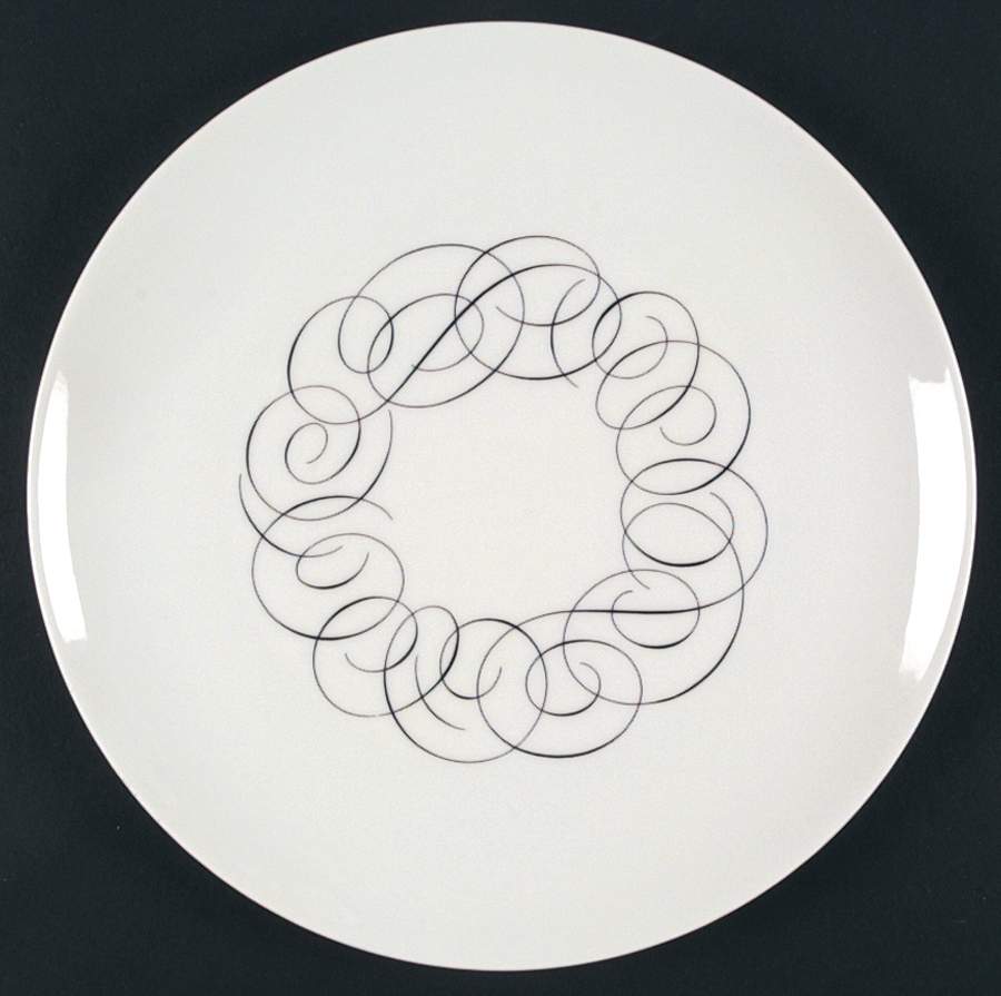 Script Large Dinner Plate by Rosenthal - Continental-1