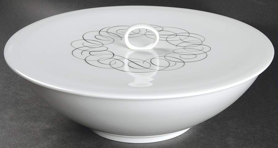 Script Round Covered Vegetable-Uses RV9 as Base+CVLRV9 by Rosenthal - Continental-1