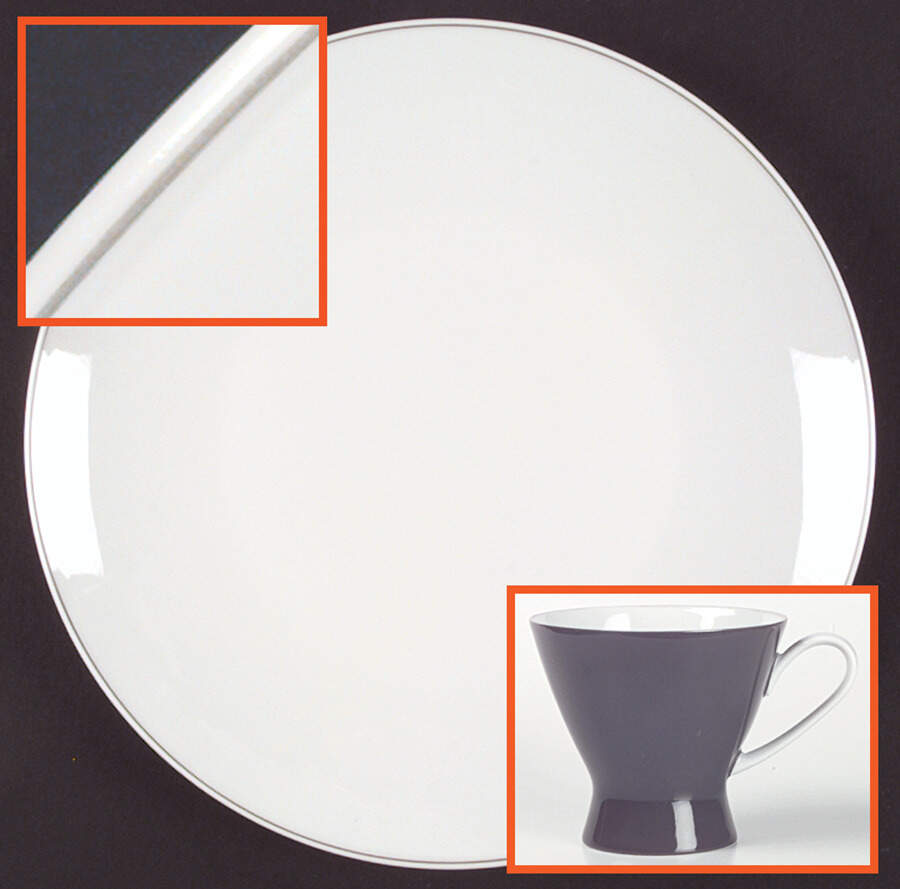 Secunda Gray Large Dinner Plate by Rosenthal - Continental-1