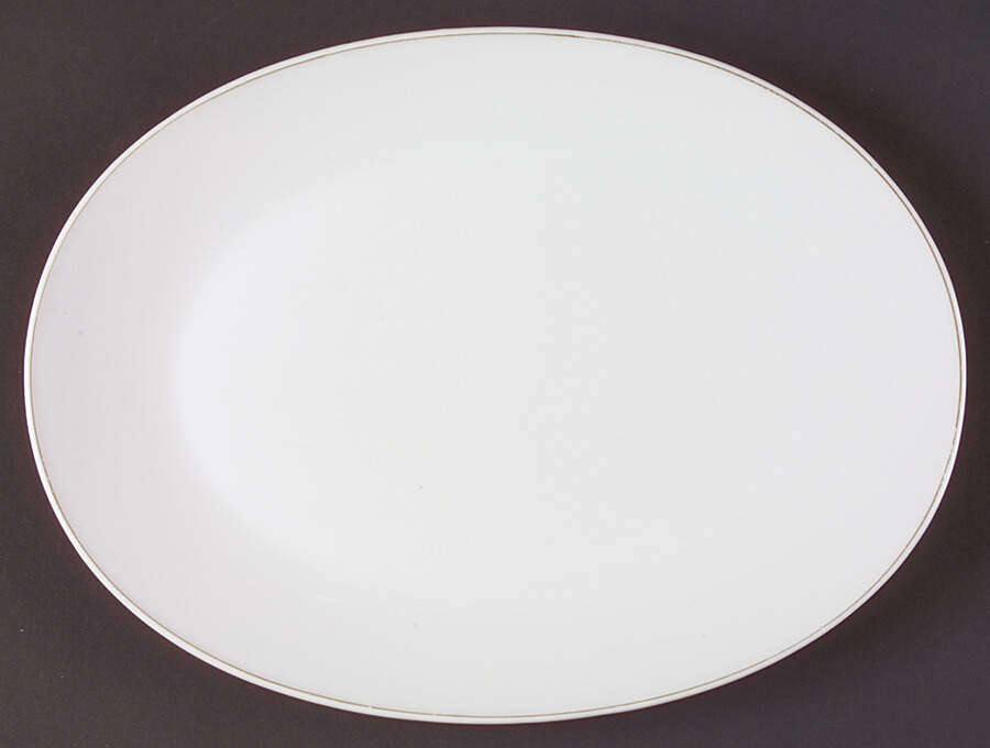 Secunda Gray 11" Oval Serving Platter by Rosenthal - Continental-1