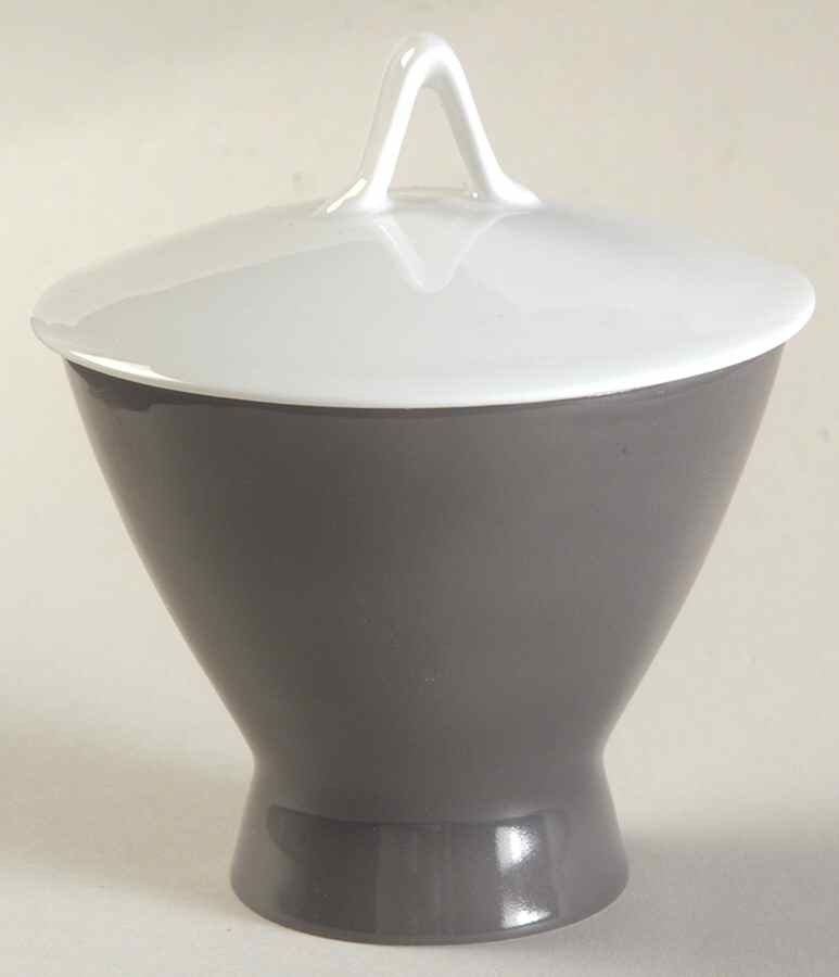 Secunda Gray Sugar Bowl & Lid by Rosenthal - Continental-1