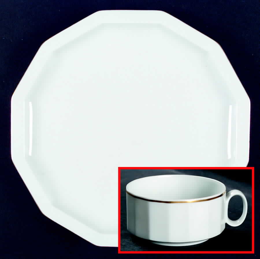 Secunda Gold Dinner Plate by Rosenthal - Continental-1