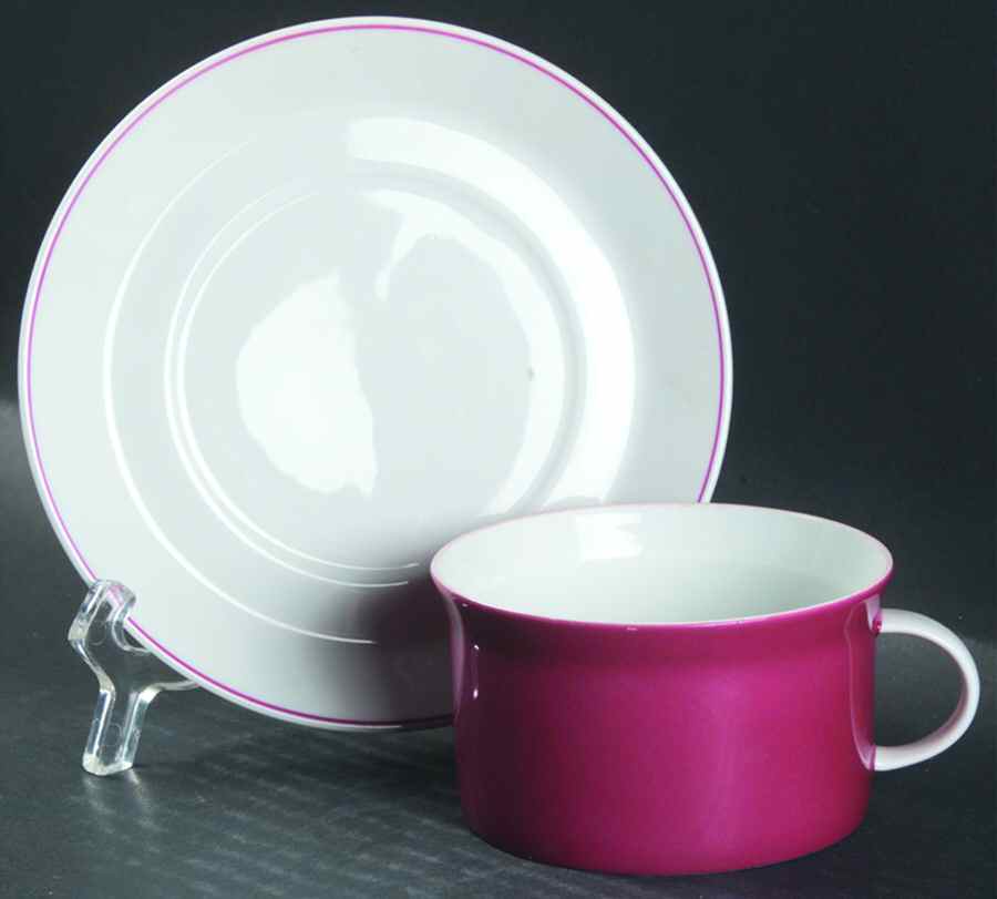 Secunda Purple Flat Cup & Saucer Set by Rosenthal - Continental-1