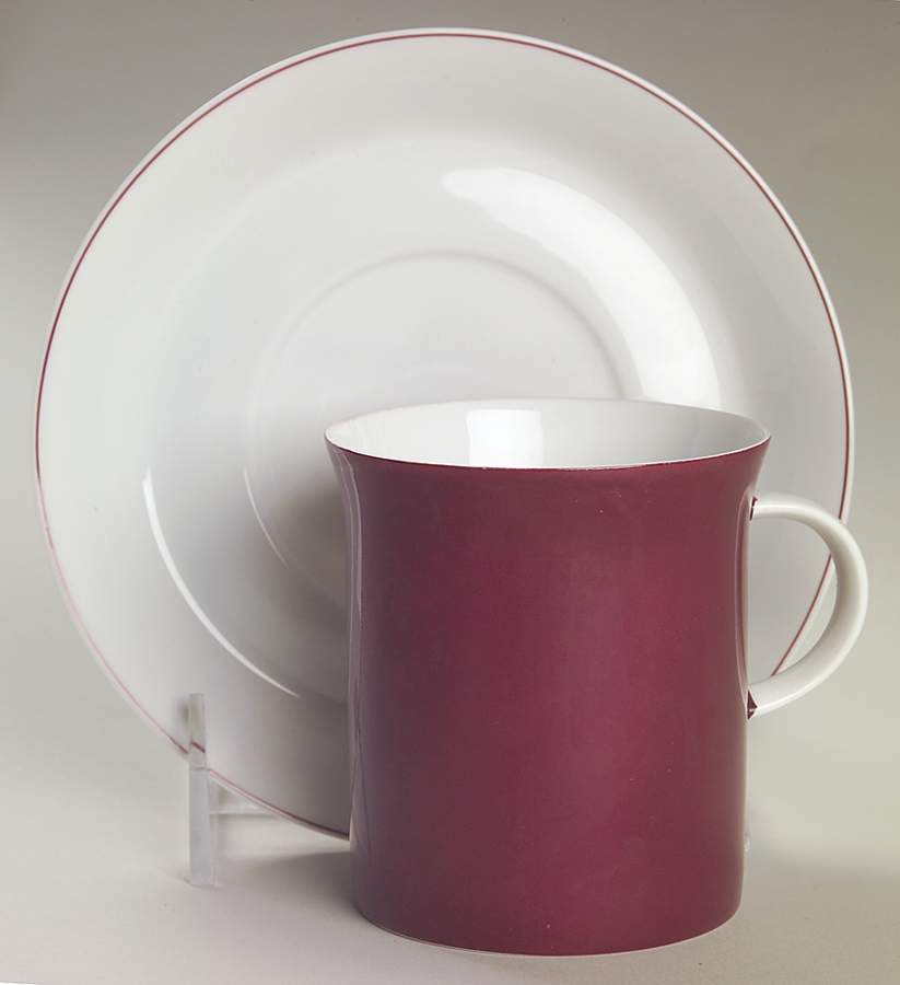 Secunda Purple Flat Cup & Saucer Set by Rosenthal - Continental-1