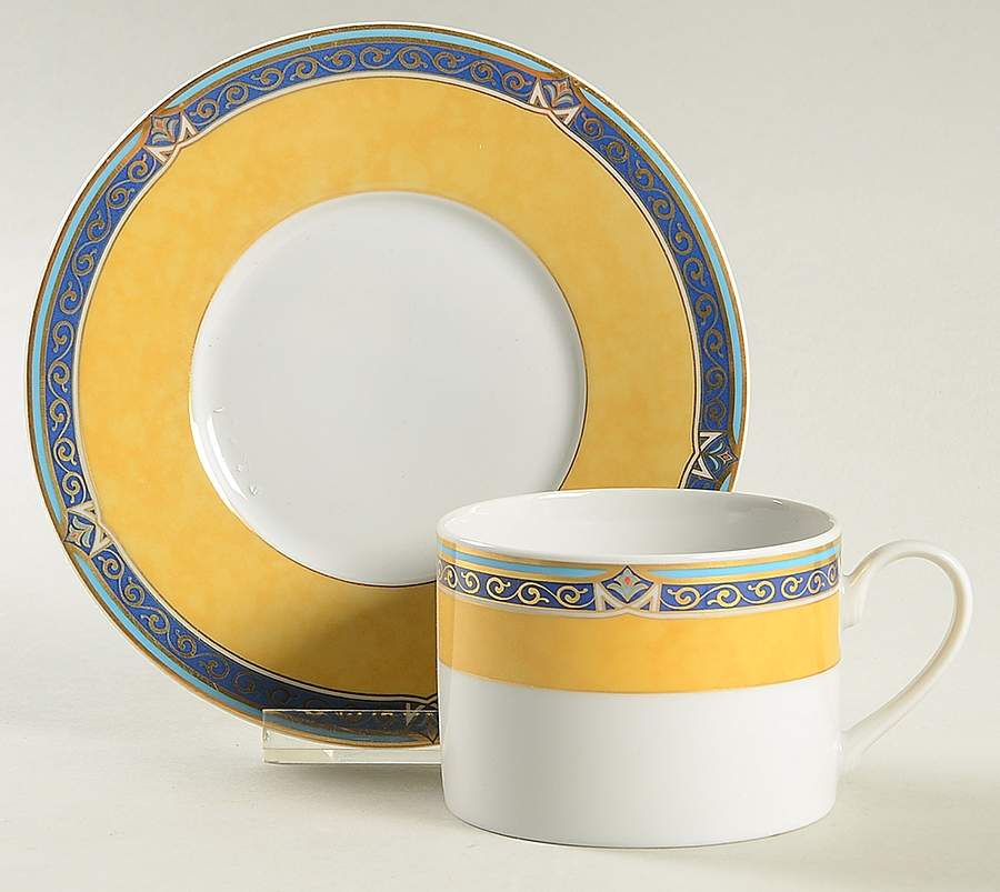 Serena Flat Cup & Saucer Set by Rosenthal - Continental-1