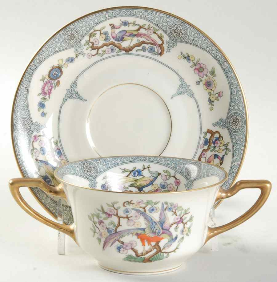 Sevilla Flat Bouillon Cup & Saucer by Rosenthal - Continental-1