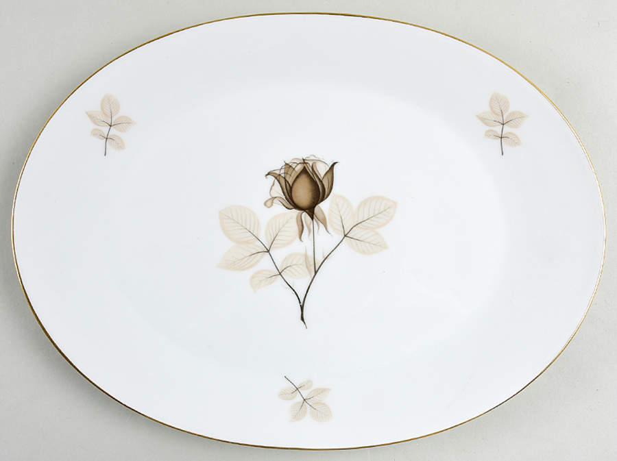 Shadow Rose 13" Oval Serving Platter by Rosenthal - Continental-1