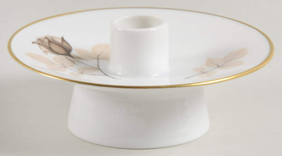 Shadow Rose Single Light Candlestick by Rosenthal - Continental-1