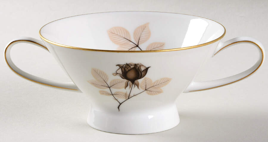 Shadow Rose Footed Cream Soup Bowl by Rosenthal - Continental-1
