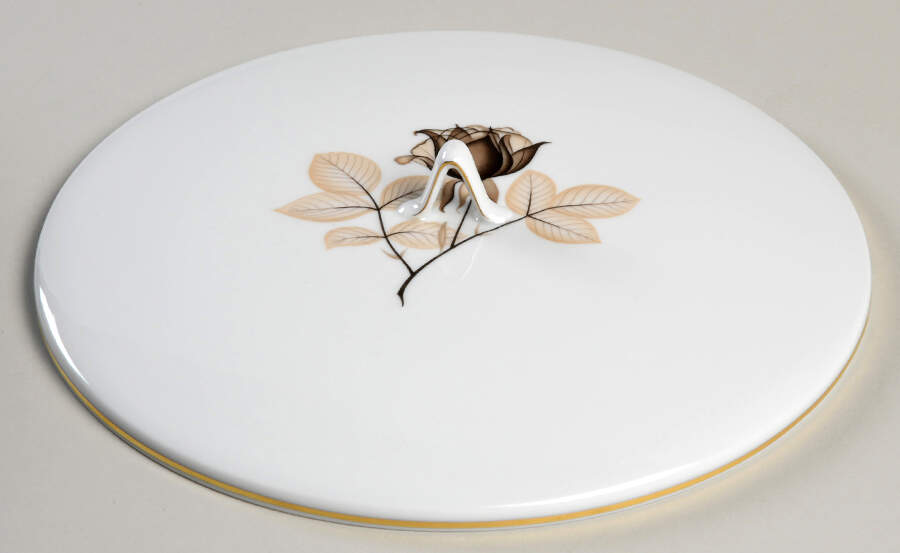 Shadow Rose Lid for Round Vegetable by Rosenthal - Continental-1