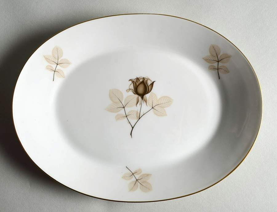 Shadow Rose 9" Oval Serving Platter by Rosenthal - Continental-1