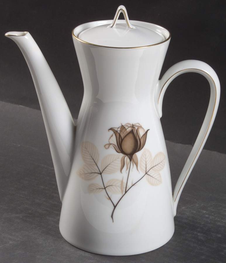 Shadow Rose Coffee Pot & Lid by Rosenthal - Continental-1