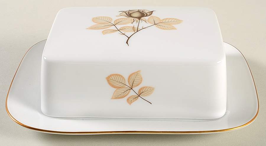 Shadow Rose Square Covered Butter by Rosenthal - Continental-1