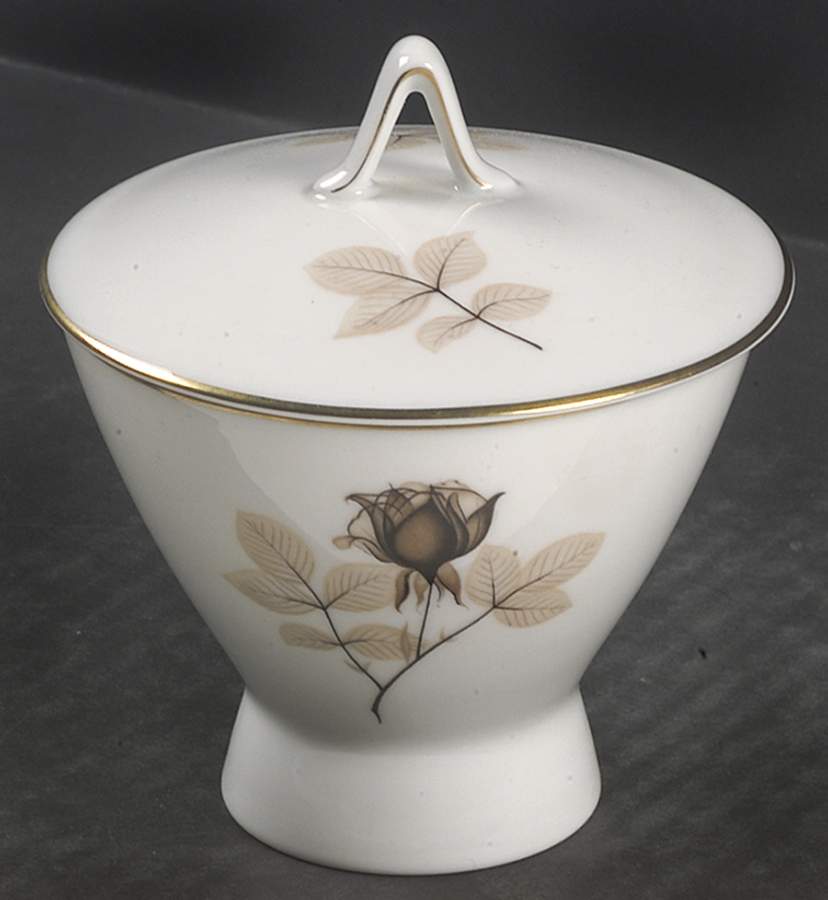 Shadow Rose Sugar Bowl & Lid by Rosenthal - Continental-1