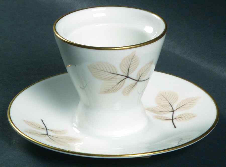 Shadow Rose Egg Cup with Attached Underplate by Rosenthal - Continental-1