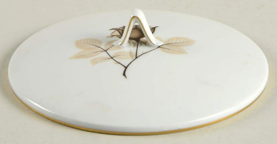 Shadow Rose Lid for Butter Box by Rosenthal - Continental-1