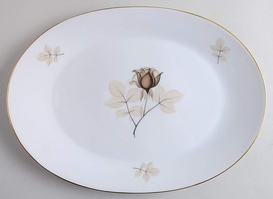 Shadow Rose 14" Oval Serving Platter by Rosenthal - Continental-1