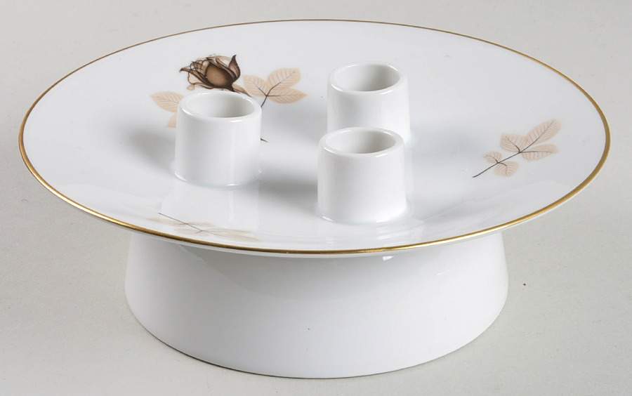 Shadow Rose Three Light Candlestick by Rosenthal - Continental-1
