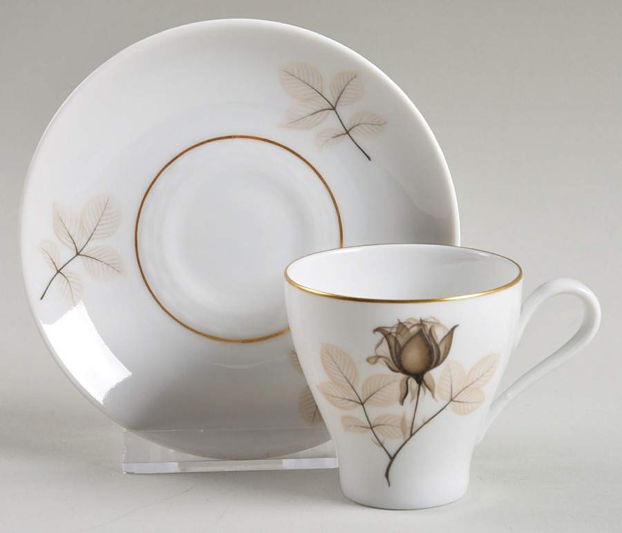 Silhouette Flat Demitasse Cup & Saucer Set by Rosenthal - Continental-1