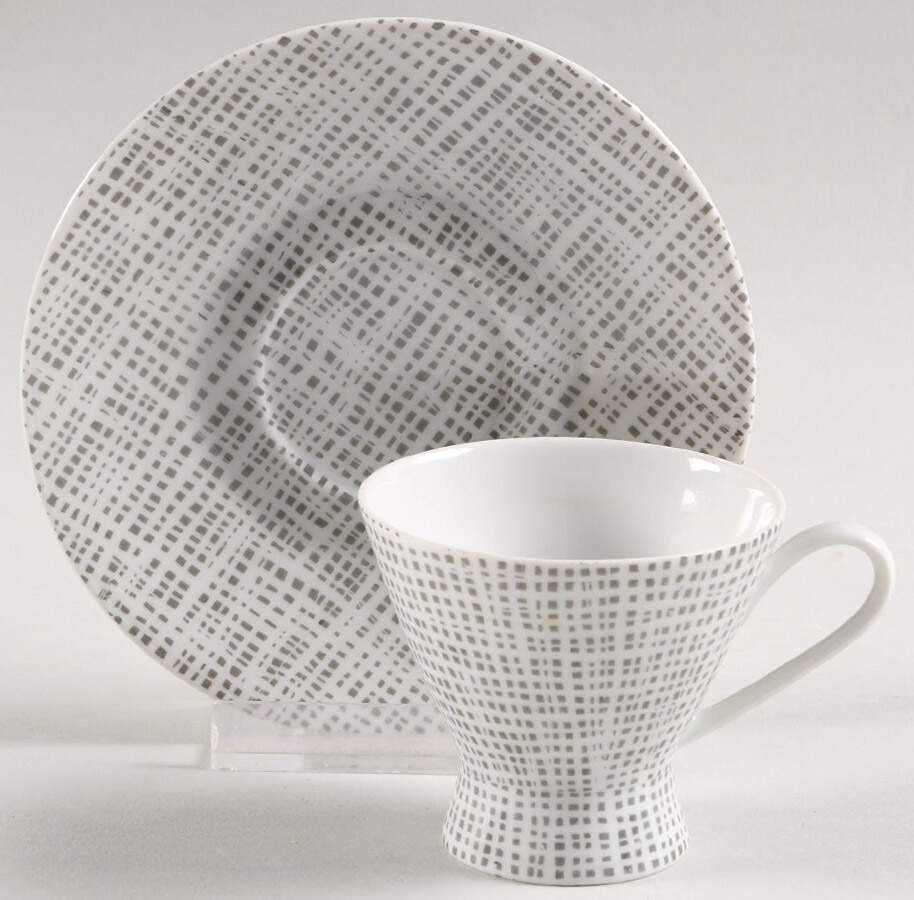 Silk Velvet Footed Demitasse Cup & Saucer Set by Rosenthal - Continental-1