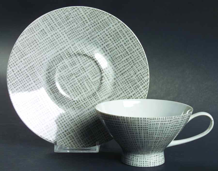 Silk Velvet Footed Cup & Saucer Set by Rosenthal - Continental-1