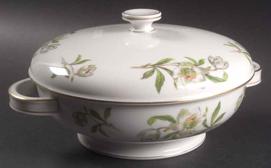 Snow Rose Round Covered Vegetable by Rosenthal - Continental-1