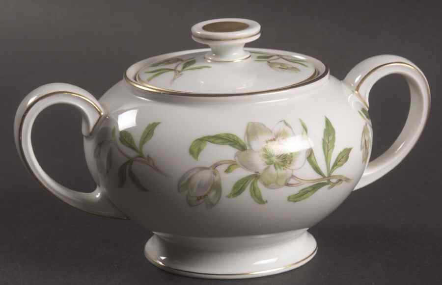 Snow Rose Sugar Bowl & Lid by Rosenthal - Continental-1