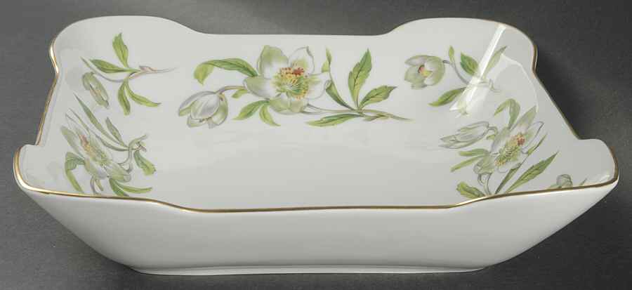 Snow Rose 9" Square Vegetable Bowl by Rosenthal - Continental-1