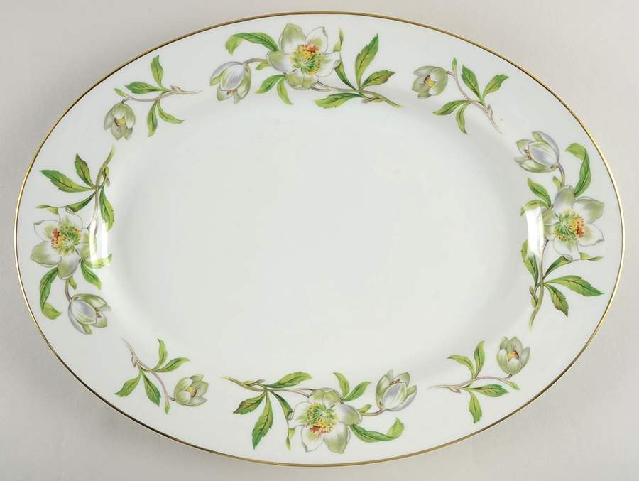 Snow Rose 14" Oval Serving Platter by Rosenthal - Continental-1