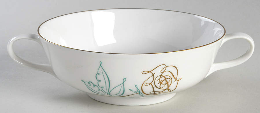 Spencer Rose Footed Cream Soup Bowl by Rosenthal - Continental-1