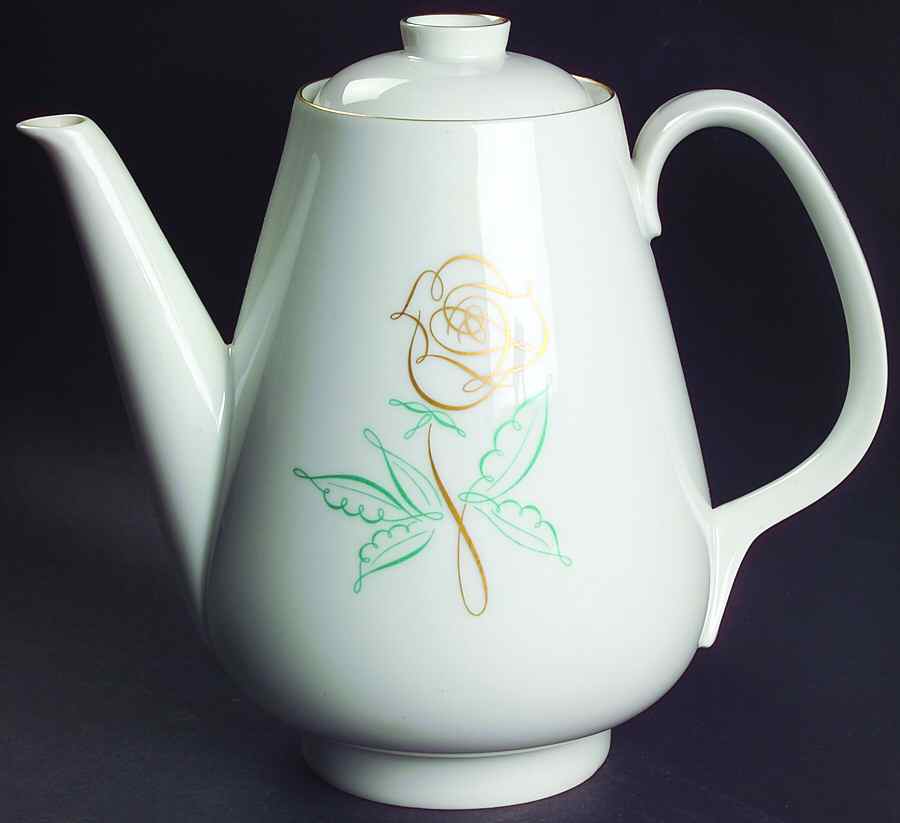Spencer Rose Coffee Pot & Lid by Rosenthal - Continental-1