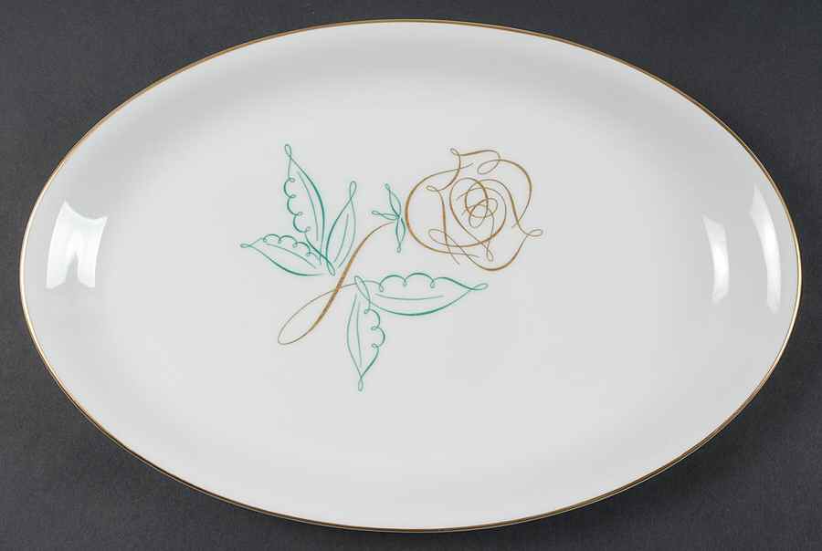 Spencer Rose 13" Oval Serving Platter by Rosenthal - Continental-1
