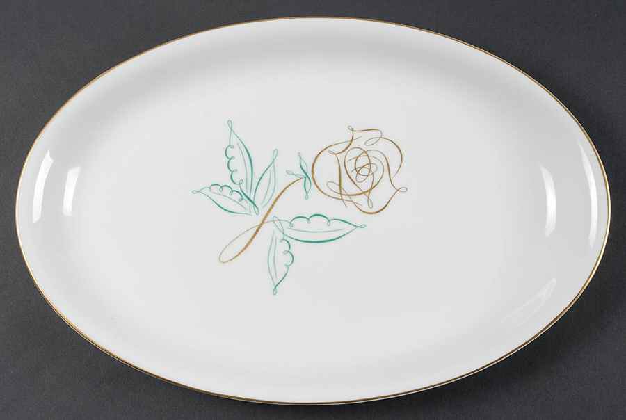 Spencer Rose 15" Oval Serving Platter by Rosenthal - Continental-1