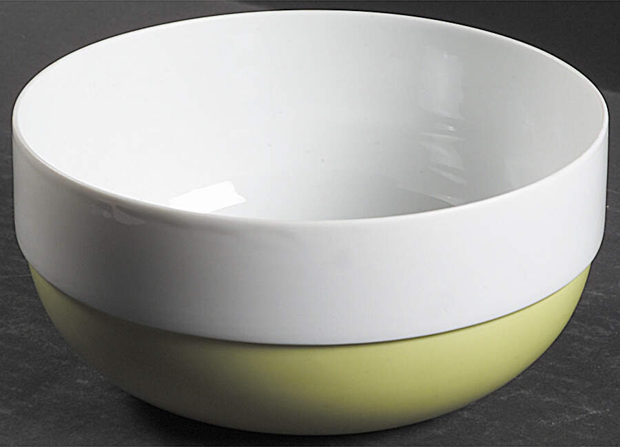 Springtime White (Yellow Inner Ring) 7" Round Vegetable Bowl by Rosenthal - Continental-1