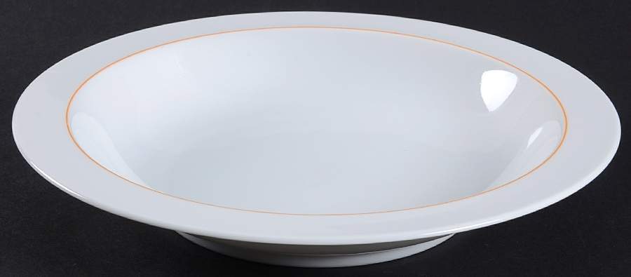 Springtime White (Yellow Inner Ring) Rim Soup Bowl by Rosenthal - Continental-1